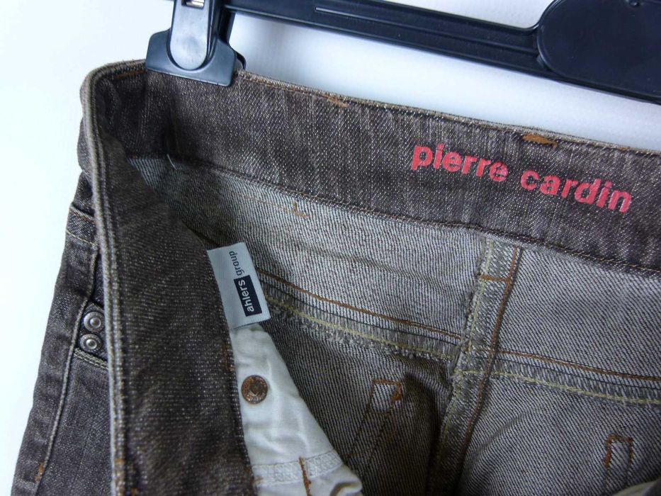 Pierre Cardin brązowe  spodnie jeans bootcut / 38