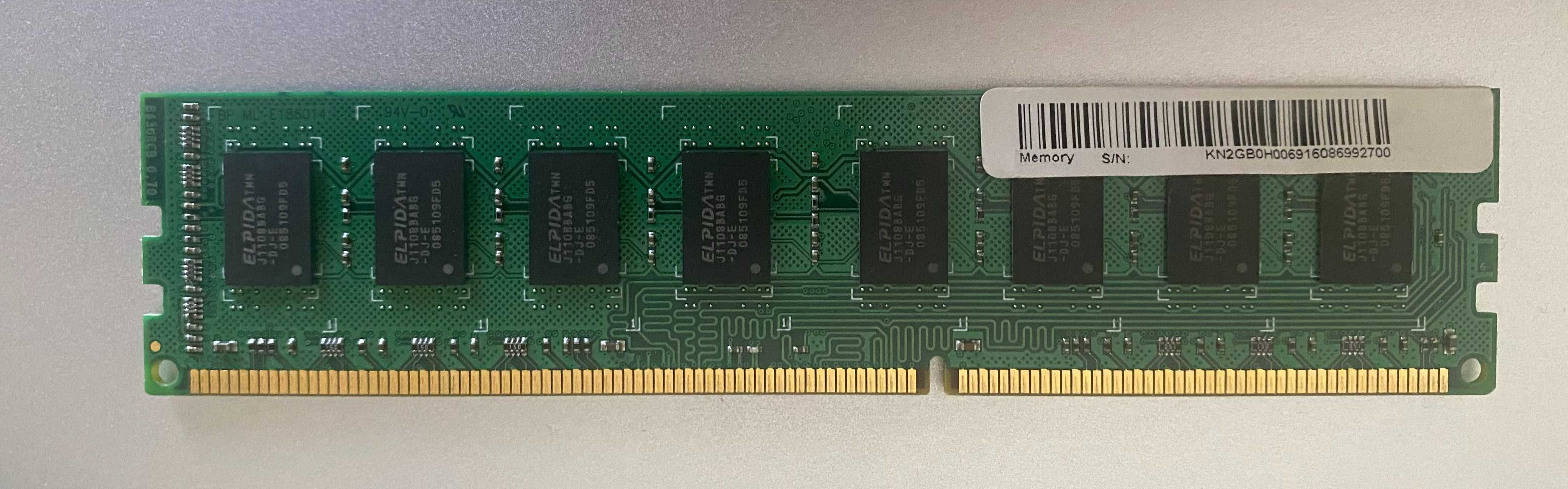 Memórias DDR3-1333 2GB