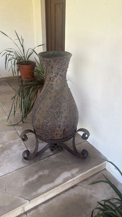 Pote decorativo rústico