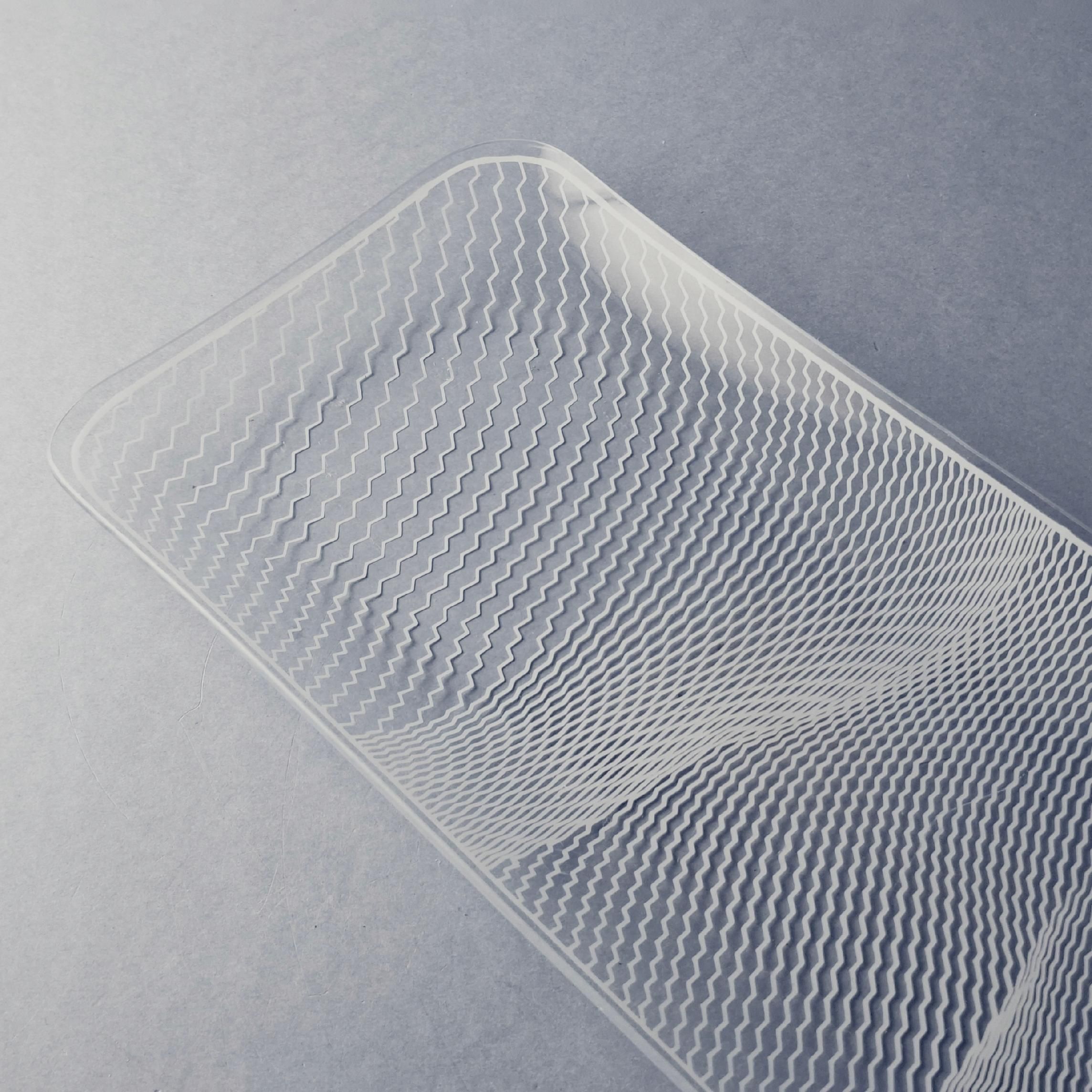 olbernhau piękna szklana patera taca op-art lata 70-te