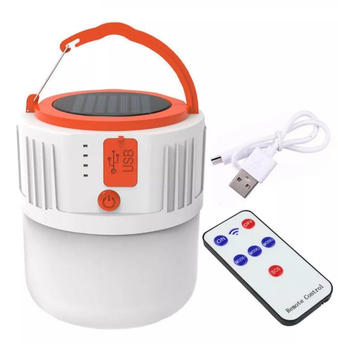 Світлодіодний ,ліхтар, на аккумуляторі та Сонячній батареї