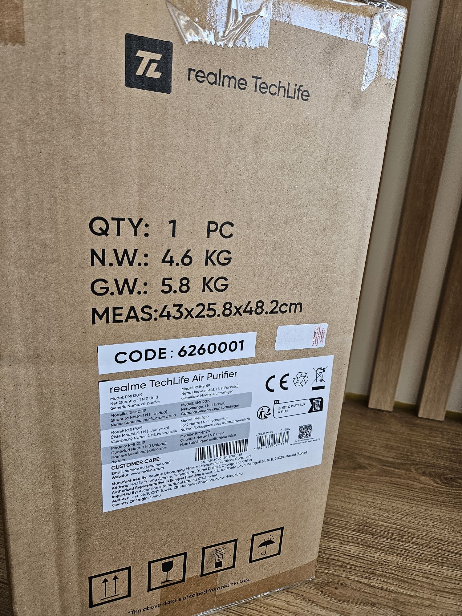 Oczyszczacz powietrza Realme TechLife Air Purifier