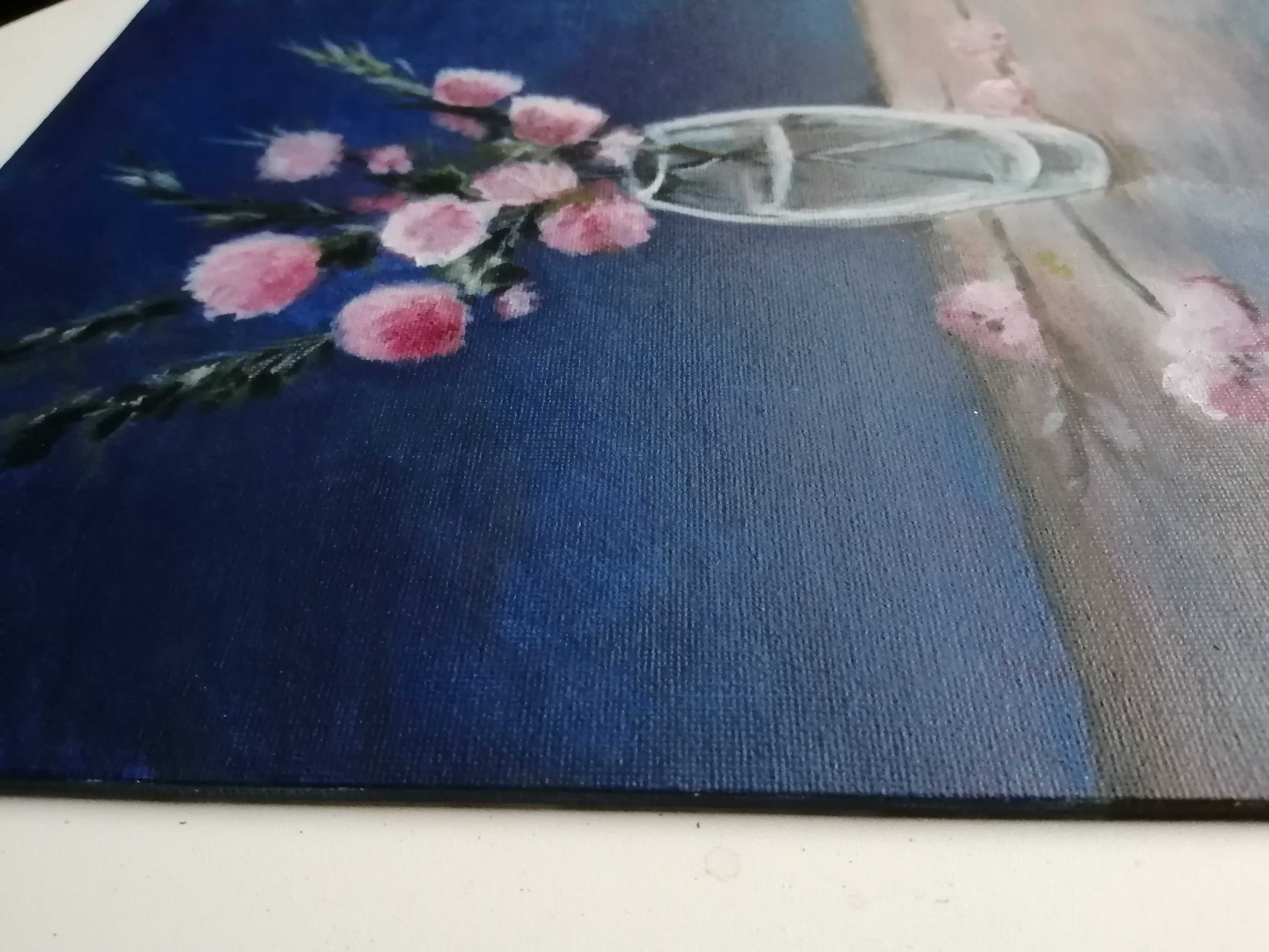 Obraz kwiaty akryl 24x30 cm