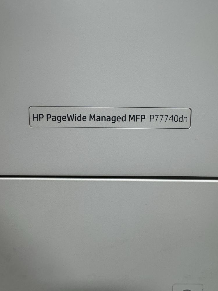 Impressora hp    (HP PageWide Managed MFP P77740dn)