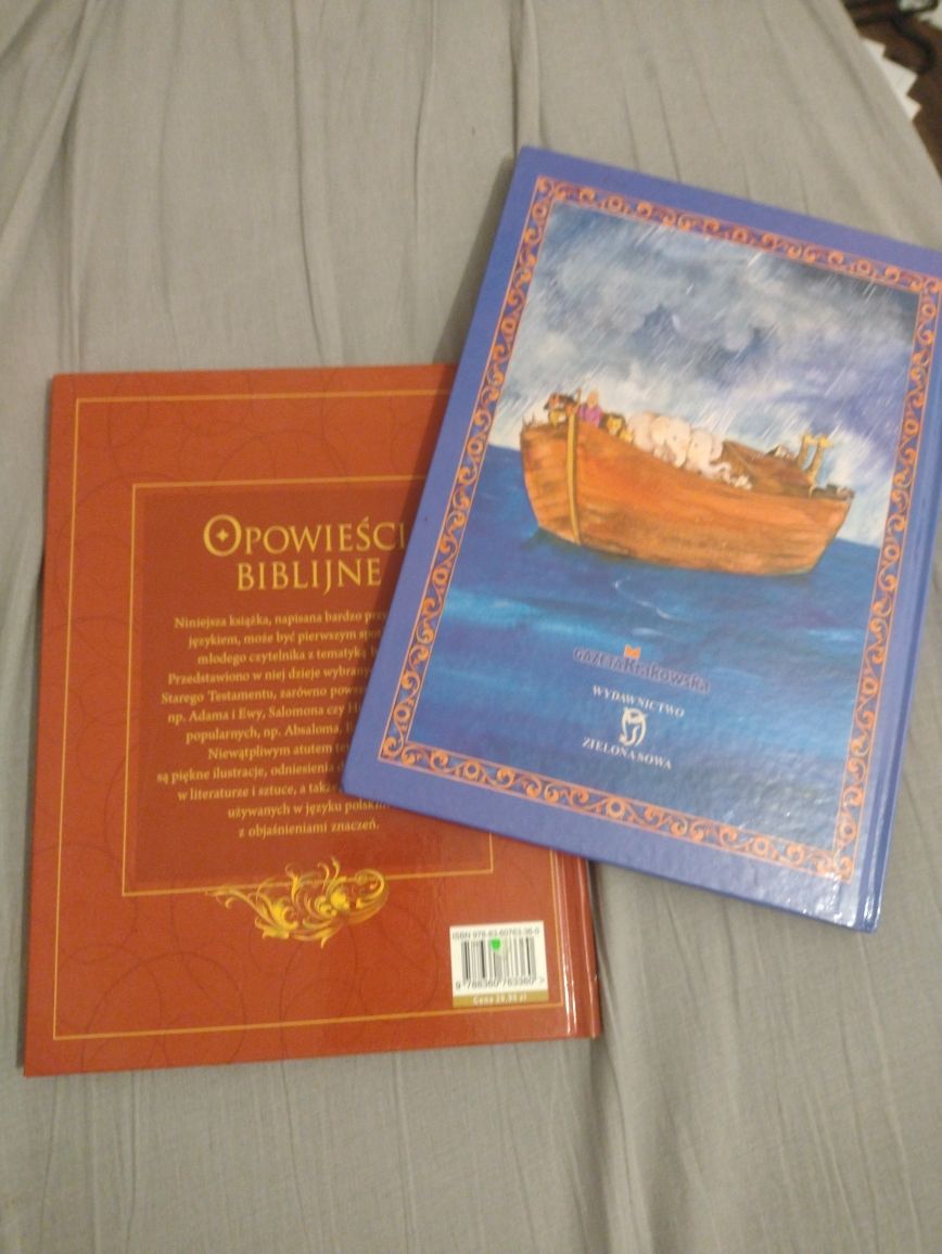2 książki biblia i opowieści biblijne dla dzieci