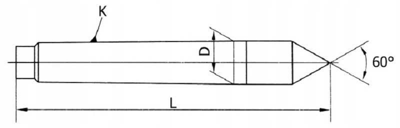 Kieł tokarski stały MK1