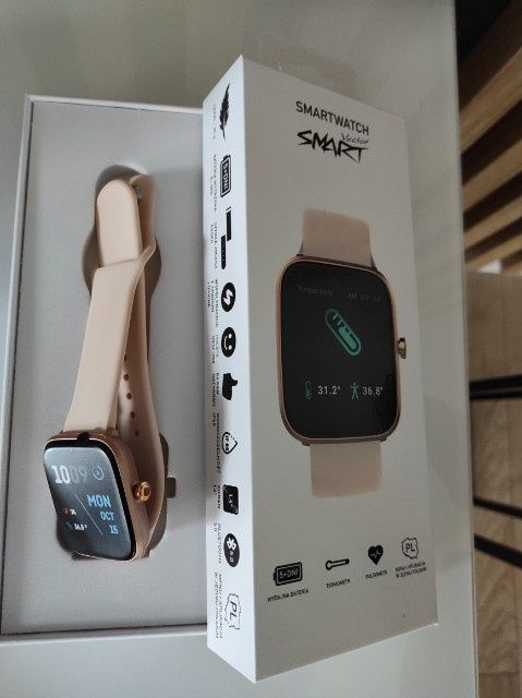 Nowy Smartwatch Vector Smart pasek pudrowy róż