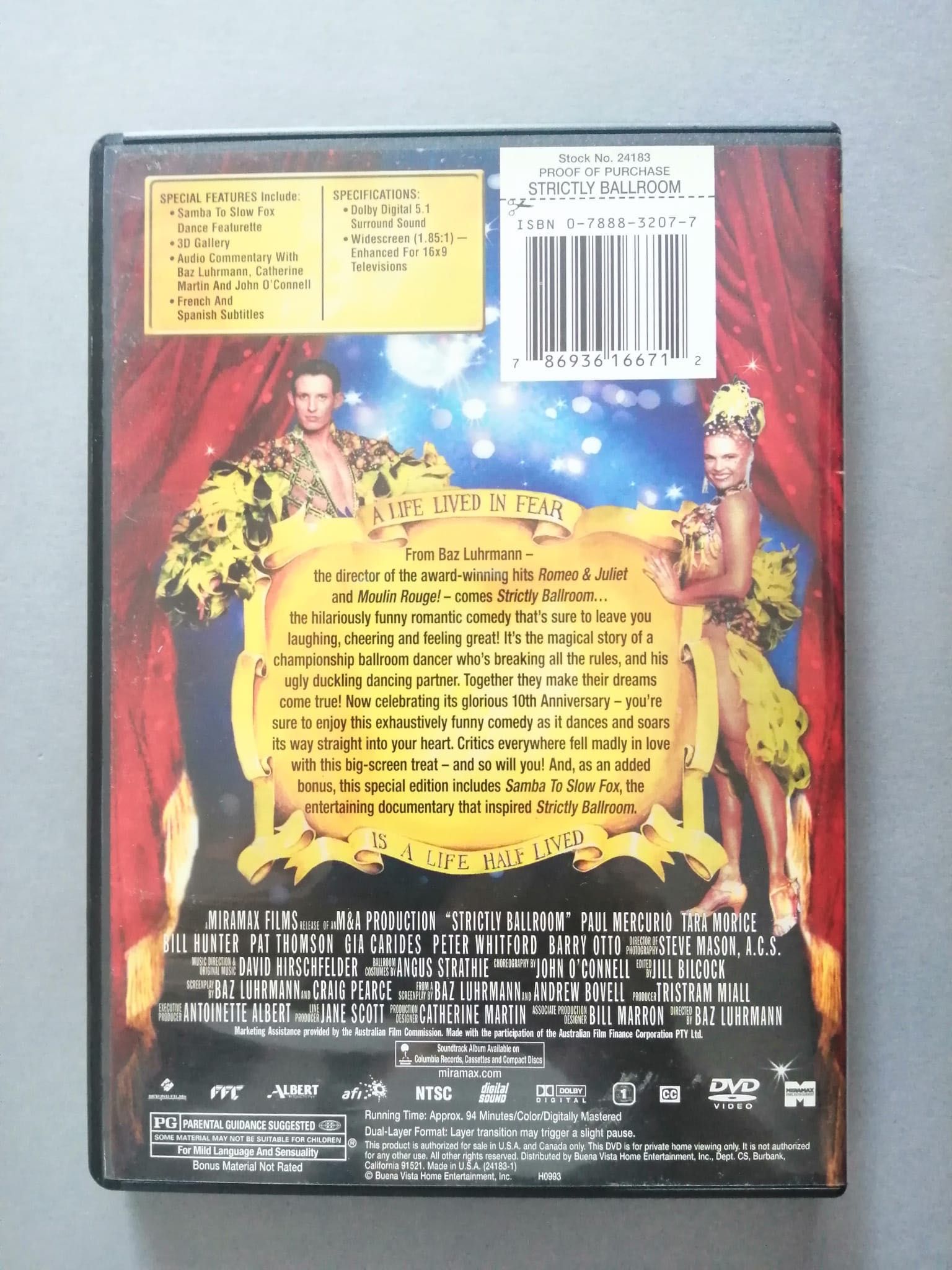 Płyta DVD, Strictly Ballroom