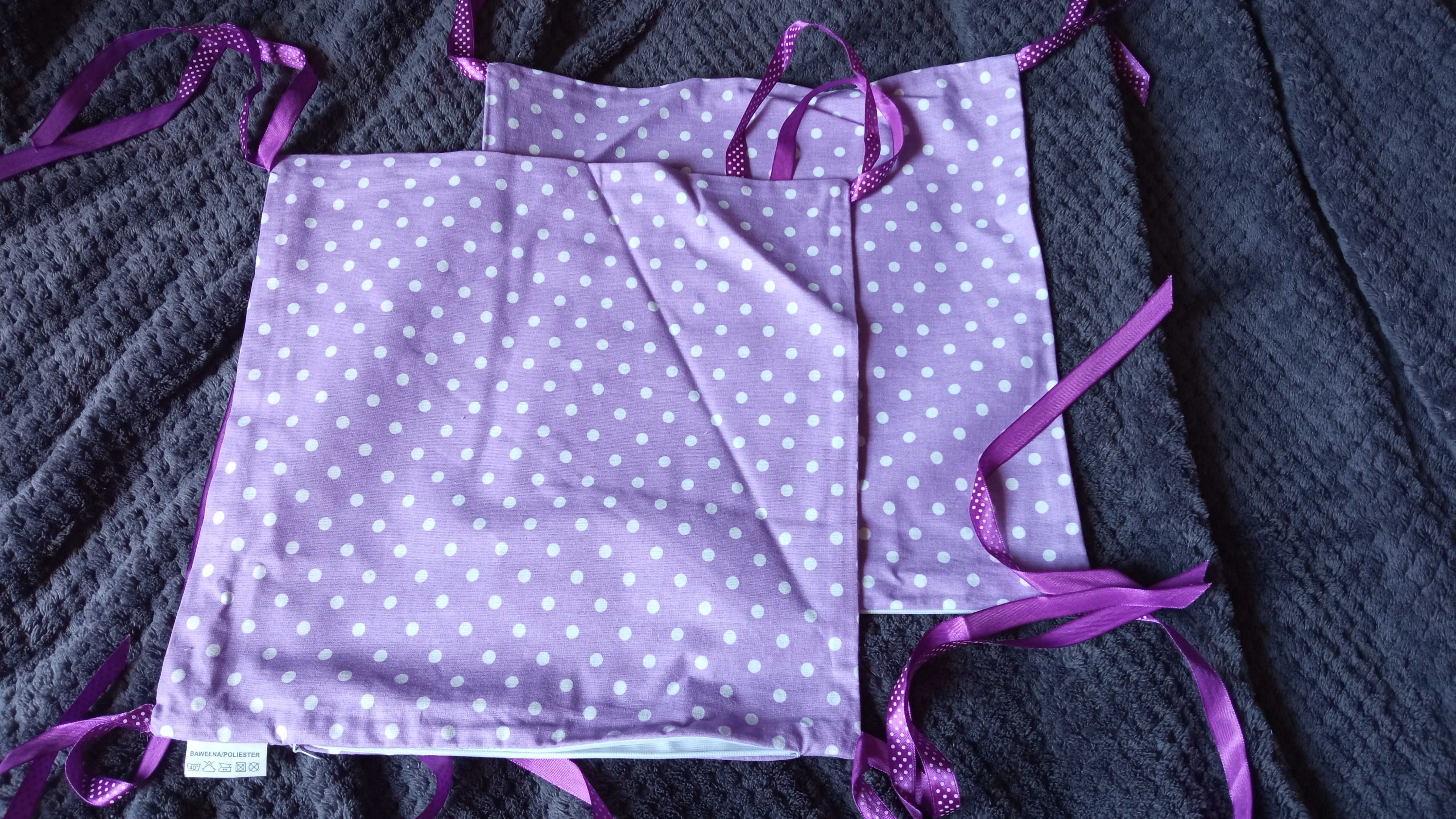 Poszewki na poduszki ozdobne z tasiemkami 30x30 cm