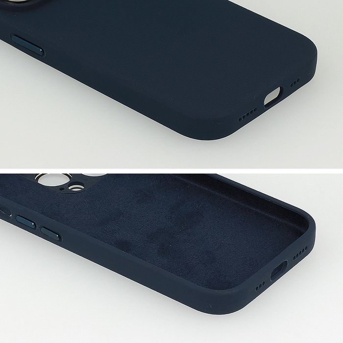 Tel Protect Lichi Soft Case Do Iphone 14 Pro Max Granatowy