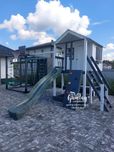 Дитячий будиночок з кубом. Дитячий ігровий майданчик. Ігровий куб.
