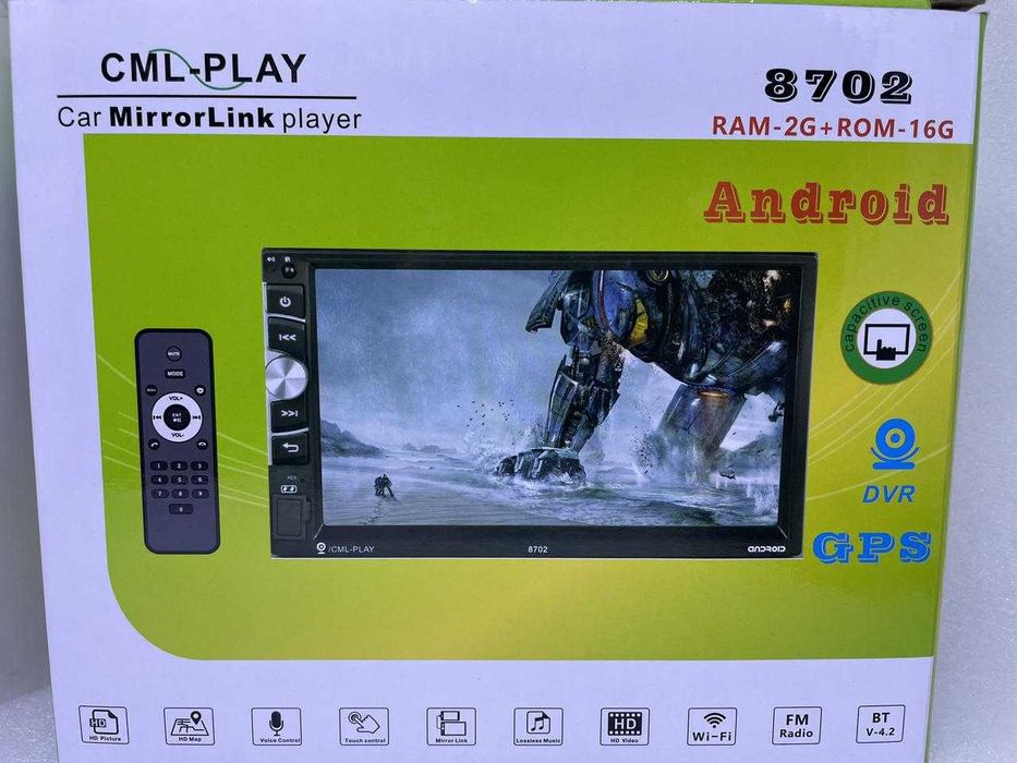 Автомагнитола Pioneer 2 DIN 8702 Android + Wi-Fi + Gps