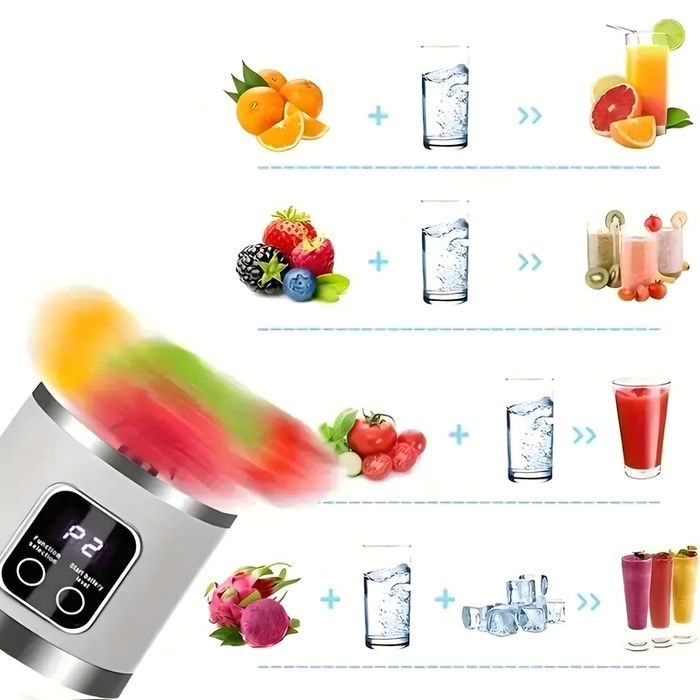 Blender Mikser Przenośny Bezprzewodowy Kielichowy USB Turystyczny 450