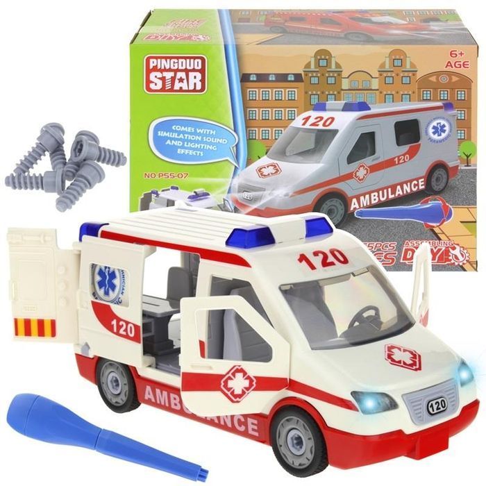 Karetka Pogotowie Ambulans 47 el. Skręcana