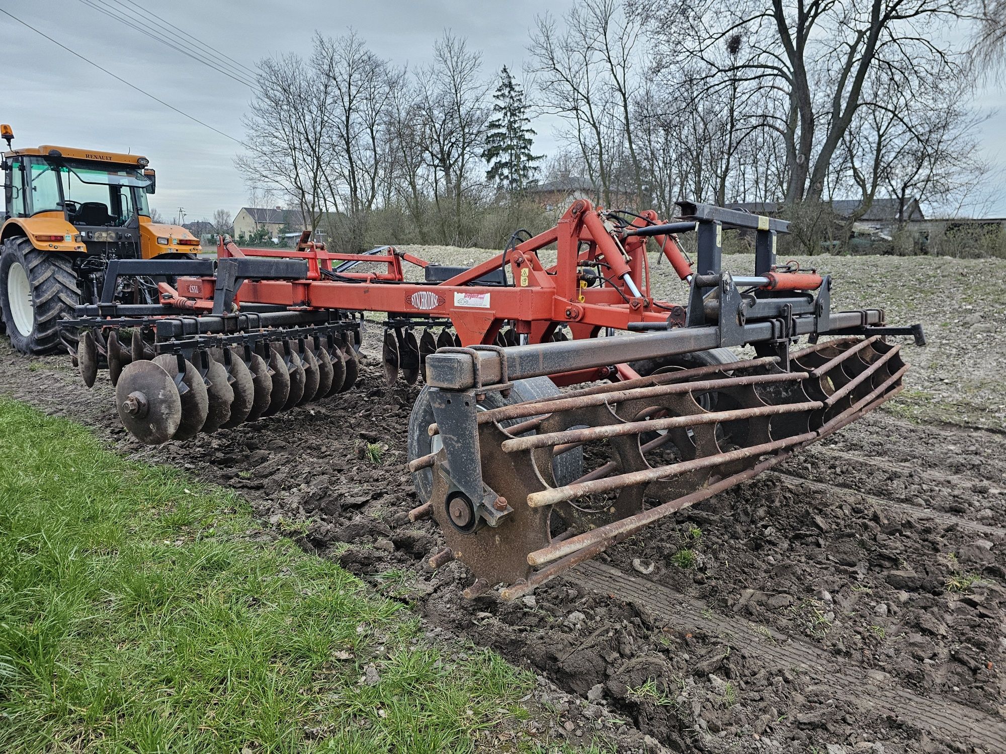 Brona talerzowa 5m quivogne CSXL wał hydraulicznie roz. super stan