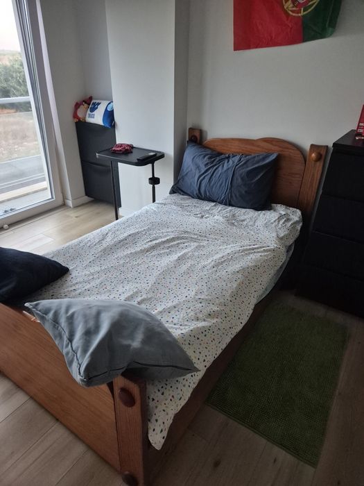 Cama solteiro madeira