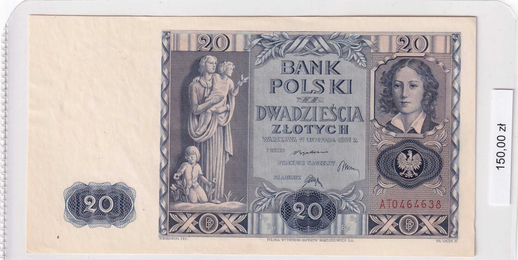 1936r. - 20 Złotych