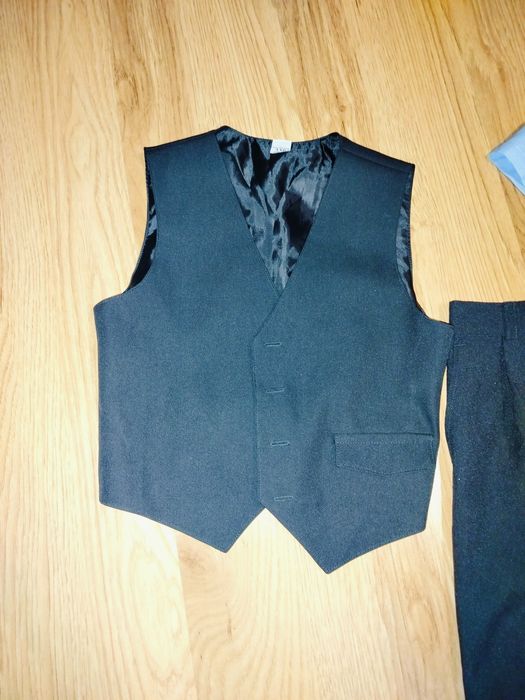 Garnitur 116 czarny zestaw elegancki