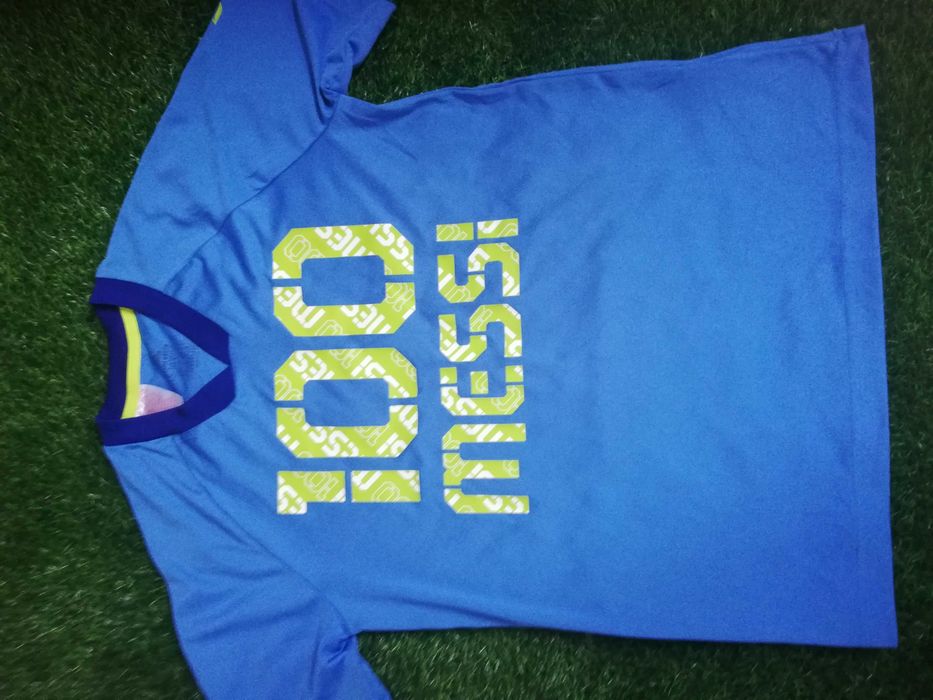 Niebieska koszulka Adidas Messi Dri Fit rozm.164