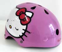 Kask rowerowy dla dziewczynki różowy Hello Kitty rozm. 48-52