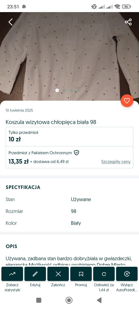 Body bodziak 80 synek taty