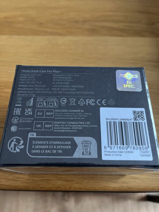 Wideorejestrator kamera samochodowa 70mai Dash Cam Pro Plus+