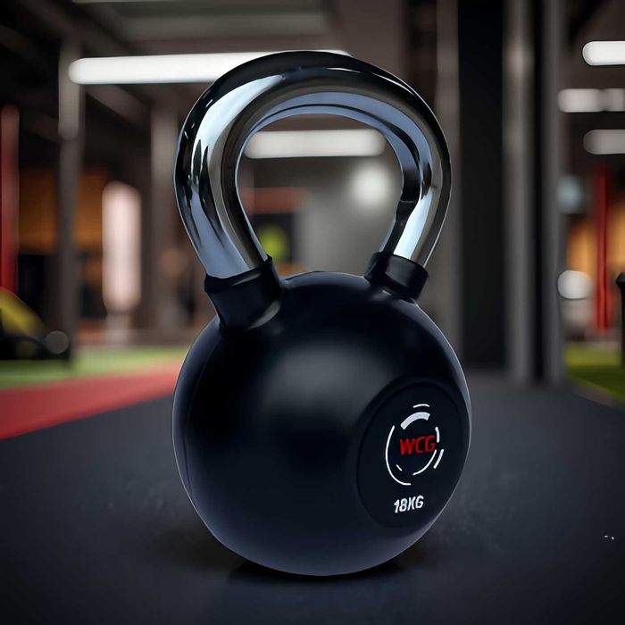 Гиря 12 14 18 20 22 кг металева прогумована Гирі Гири обрезинені хром