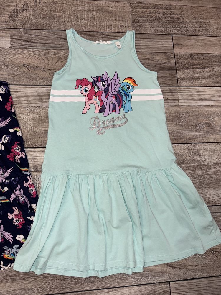 Лот летних вещей сарафаны hm на 8-10 л. 134-140 р. My little pony