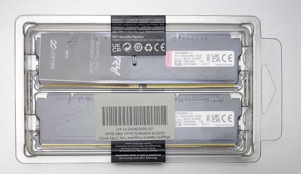 Комплект ОЗП Kingstone Fury DDR5  64Gb 2X32 6000Mhz Beast AM5 Black
