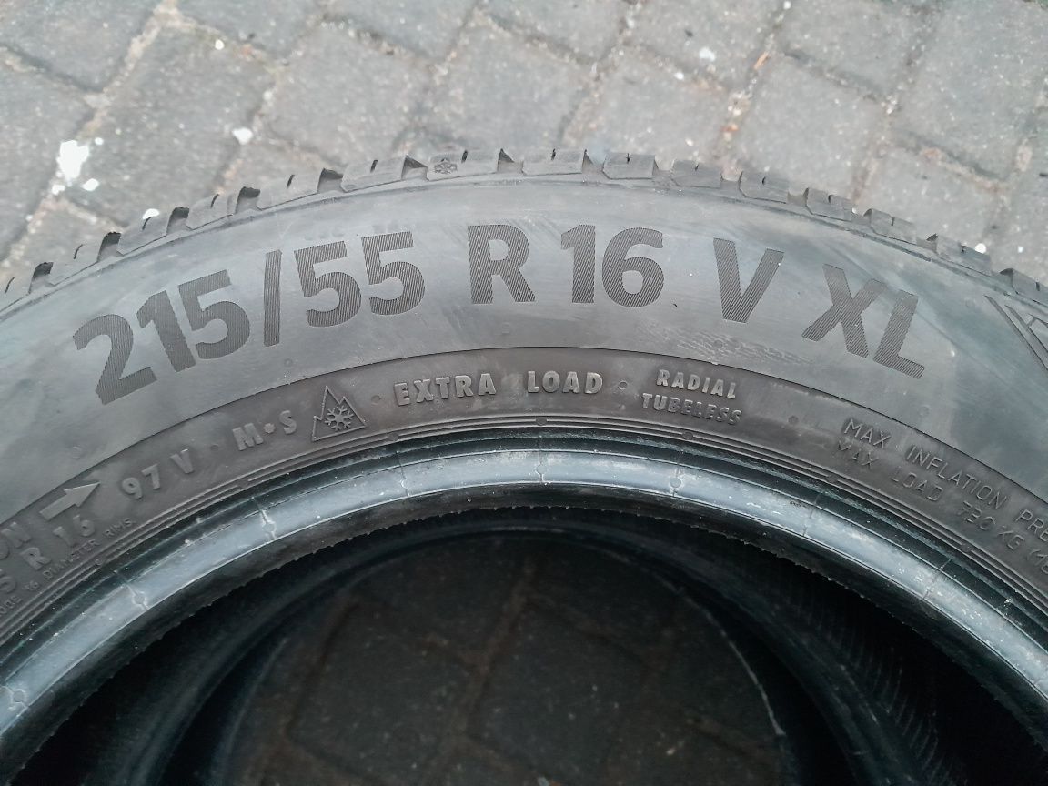 CONTINENTAL 215/55R16 97V , pojedyńcza opona wielosezonowa.