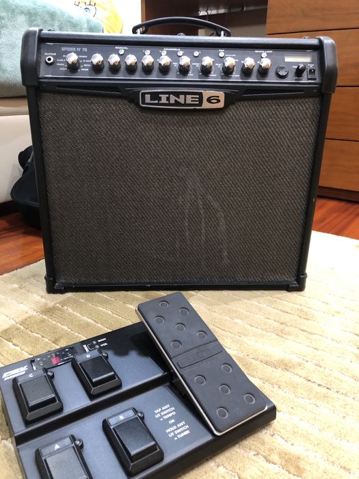 Amplificador Line 6 Spider iv 75w + Pedaleira