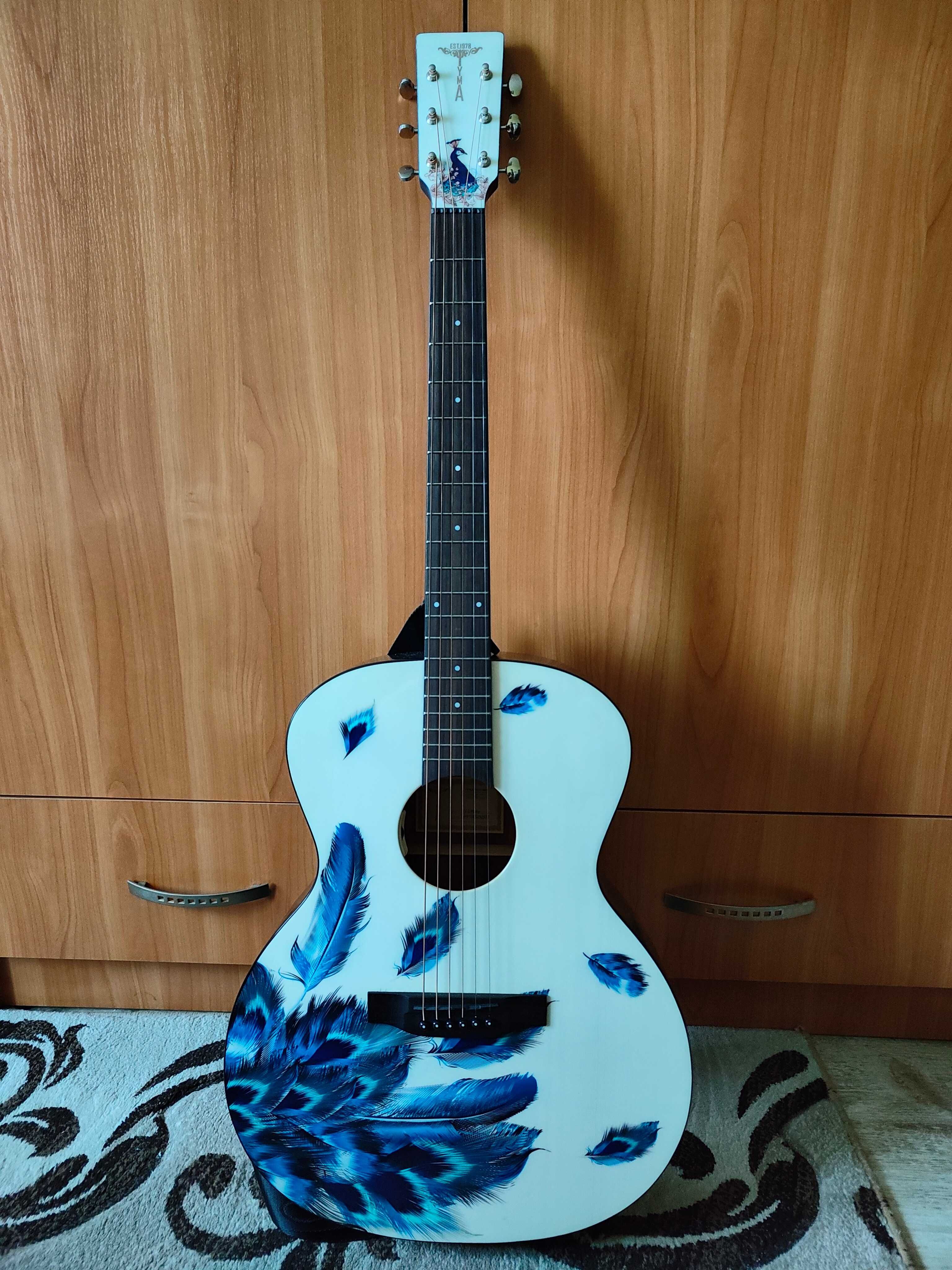 Електроакустична гітара Tyma V-3 Plume (чохол і ремінь у подарунок)