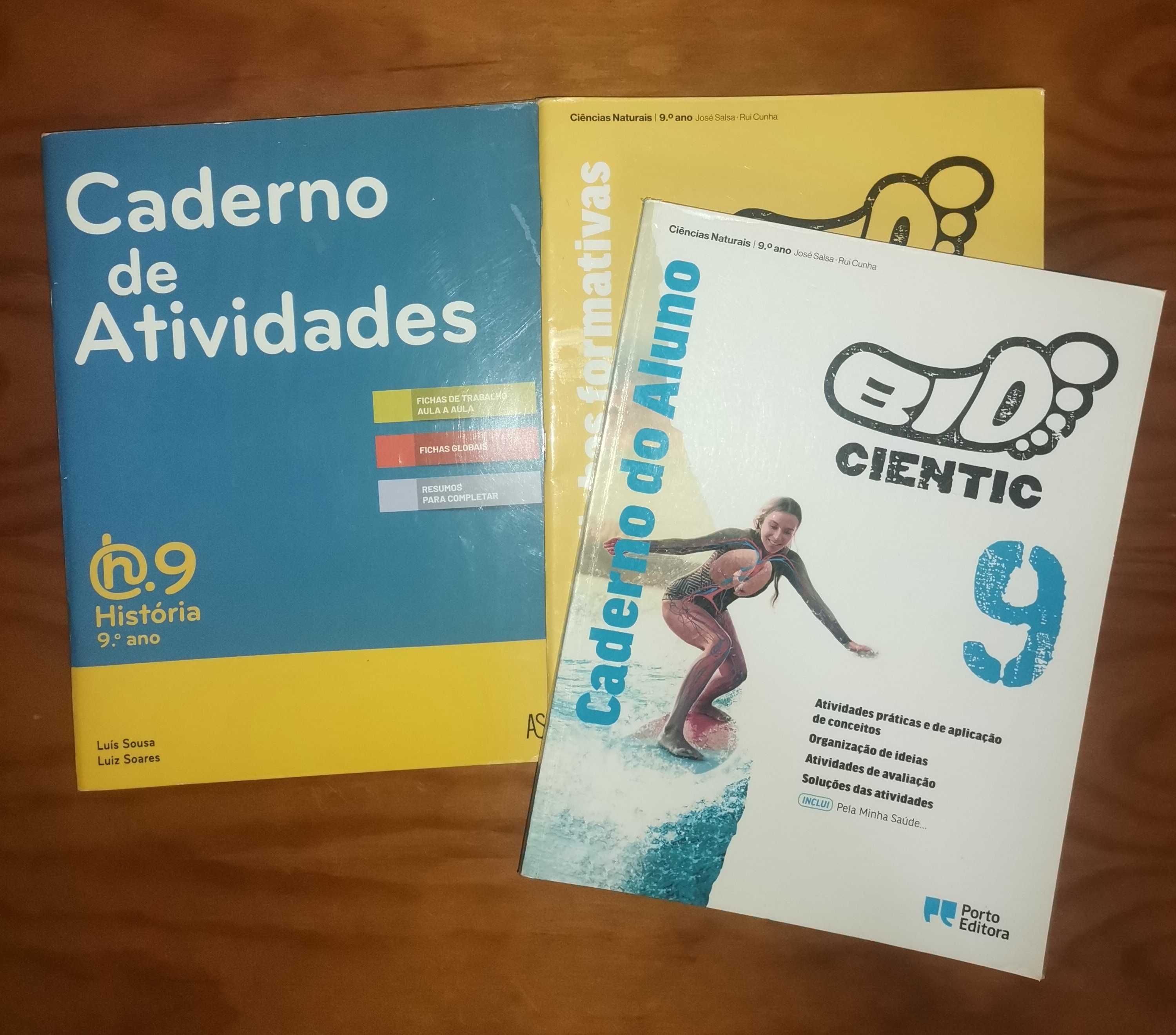 Cadernos de atividades 9 ano