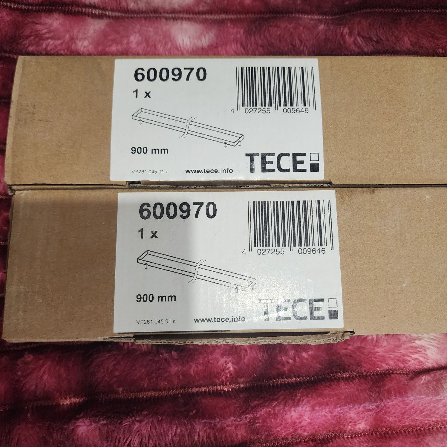 Решетка для душевого канала TECE Drainline Plate 600970 900 мм под пли