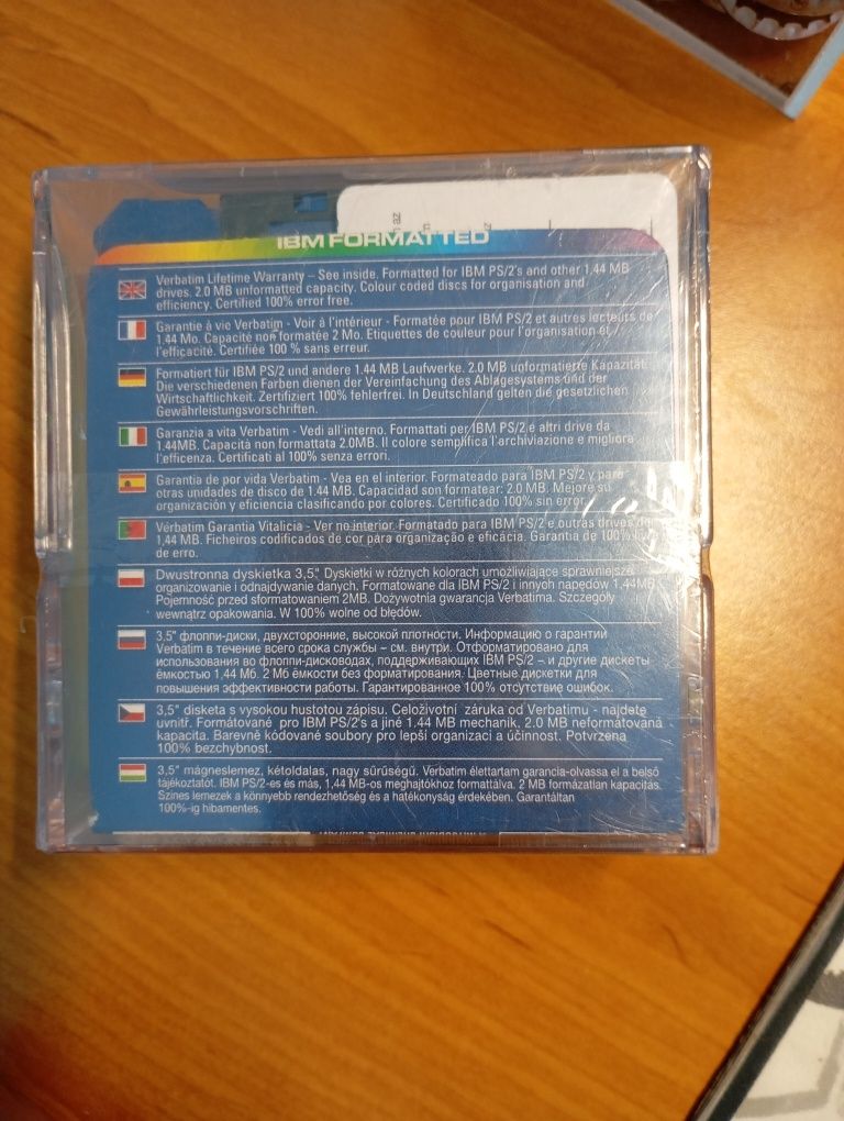Dyskietki Verbatim Datalife Colors MF2HD 1.44mb 10pack