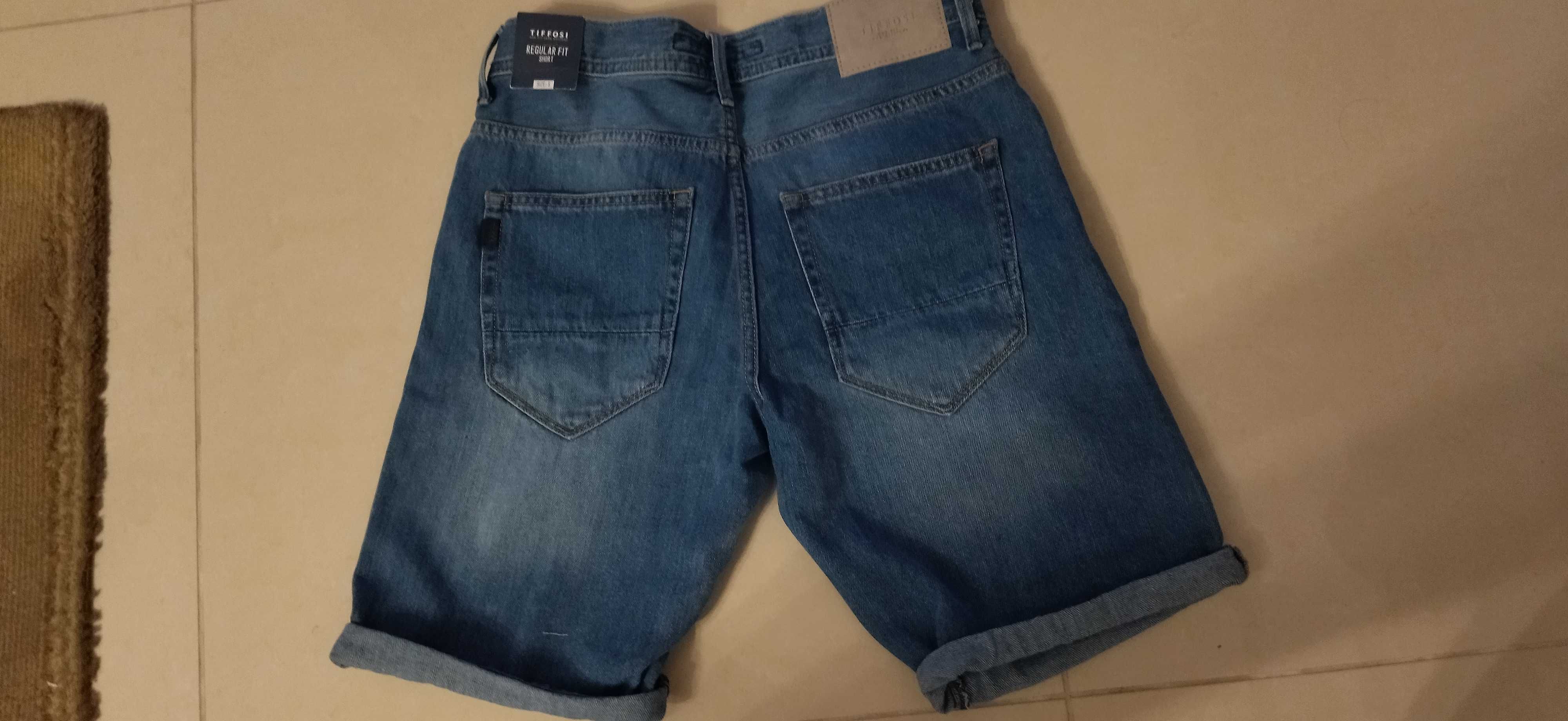 Calção Jeans Tiffosi - S - Novo preço