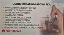 Usługi koparko-ładowarką