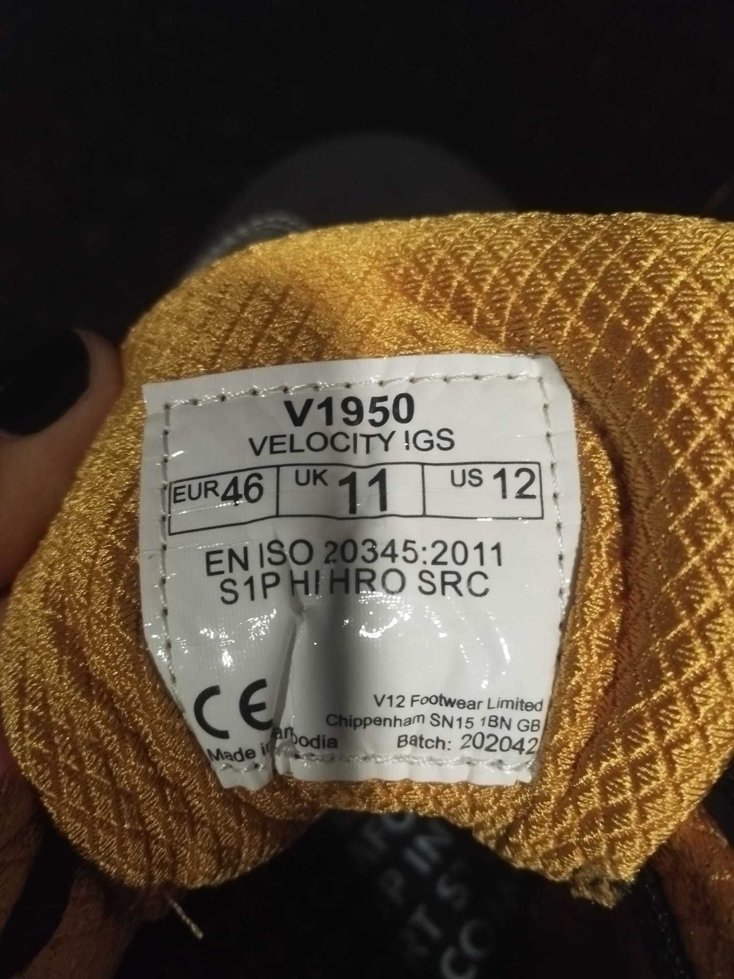 Botas segurança V12 FOOTWEAR ESD (tam .46)