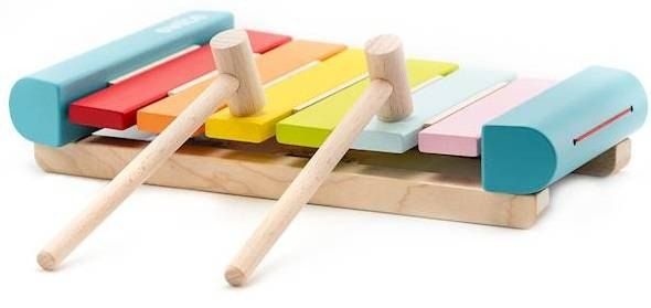 Drewniane kolorowe cymbałki instrument dla dzieci