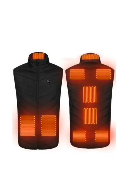 Термо жилет з підігрівом під павербанк(USB)9 зон, жилетка с подогревом