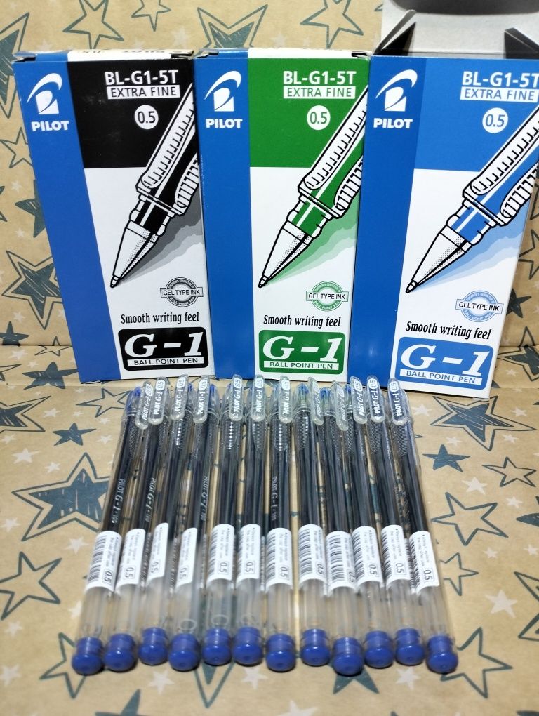 Ручки гелевые Pilot G-1 BL-G1-5T-B 0,5