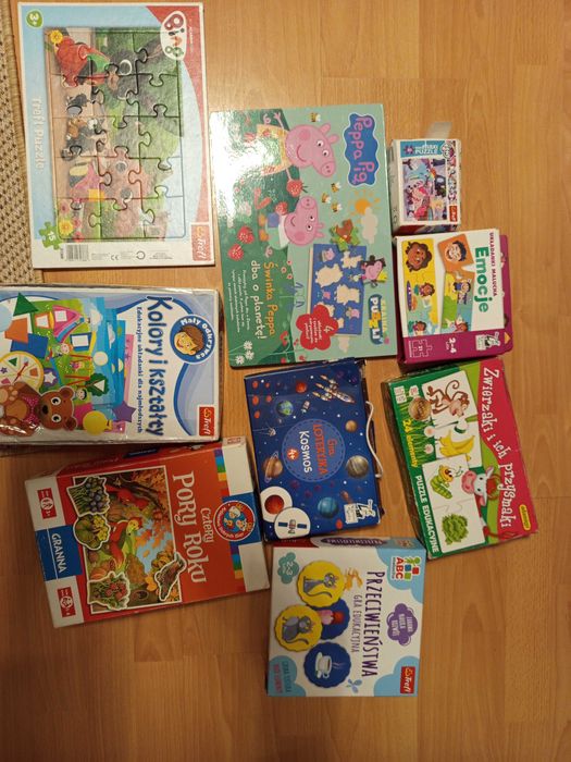 Gry i puzzle  dla 3 i 4 latka