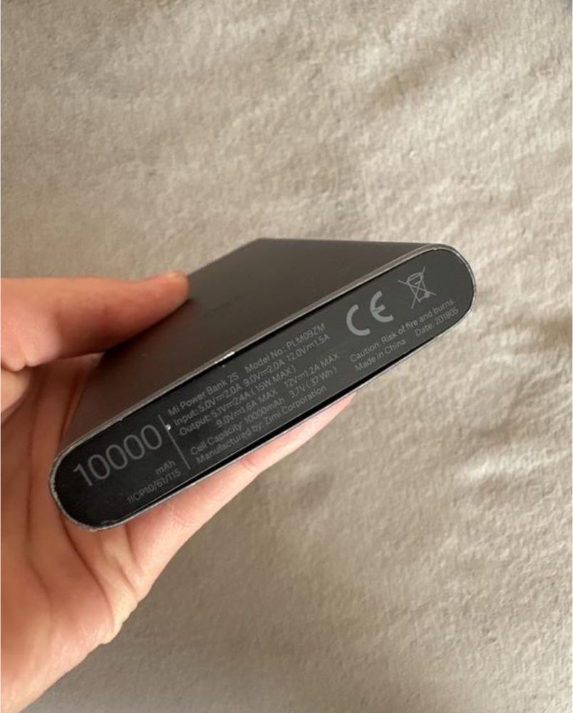 Рабочий б/у павербанк Xiaomi mi power bank 2s, модель plm09zm, б/у