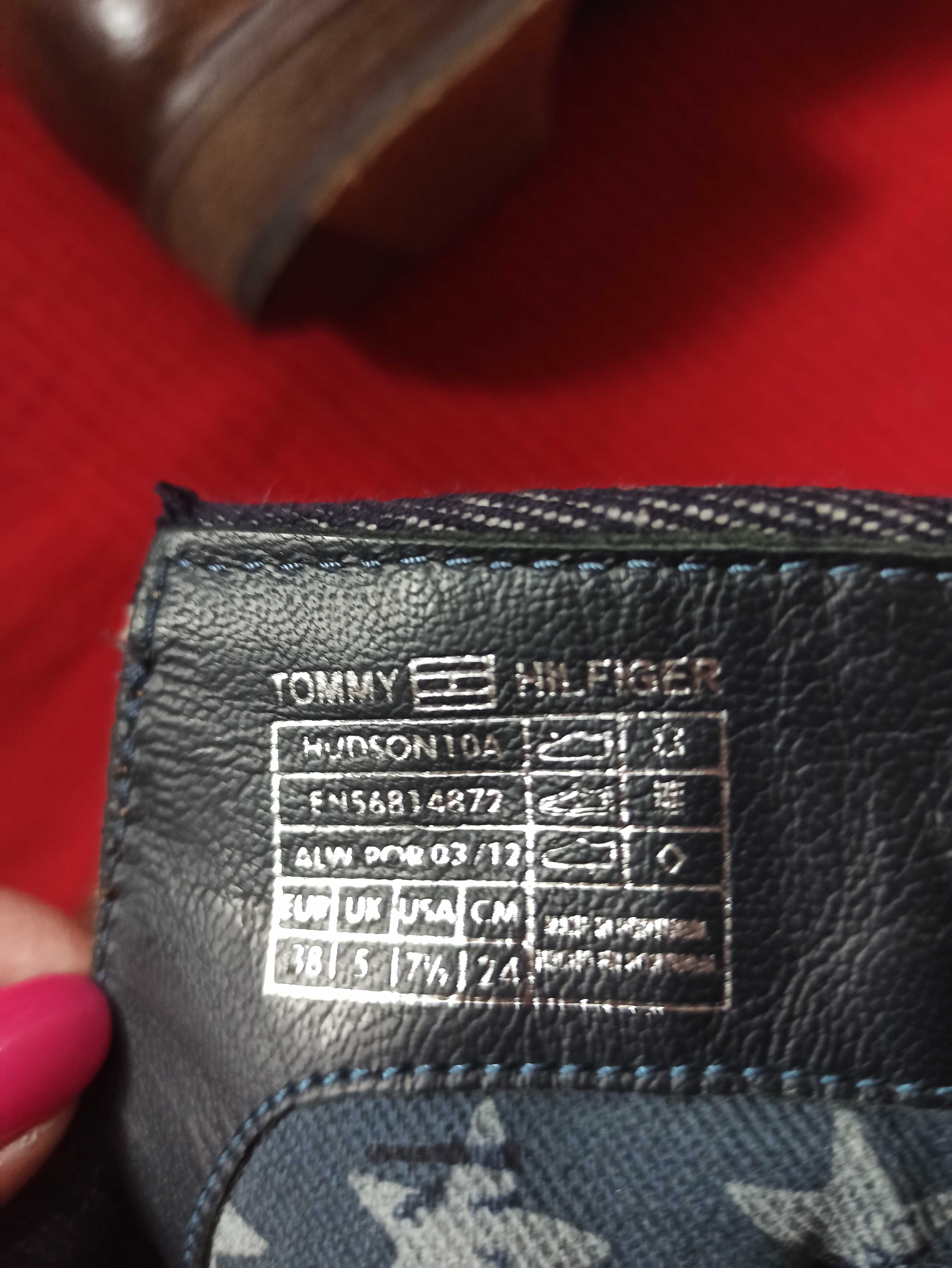 Tommy Hilfiger botki damskie skórzane