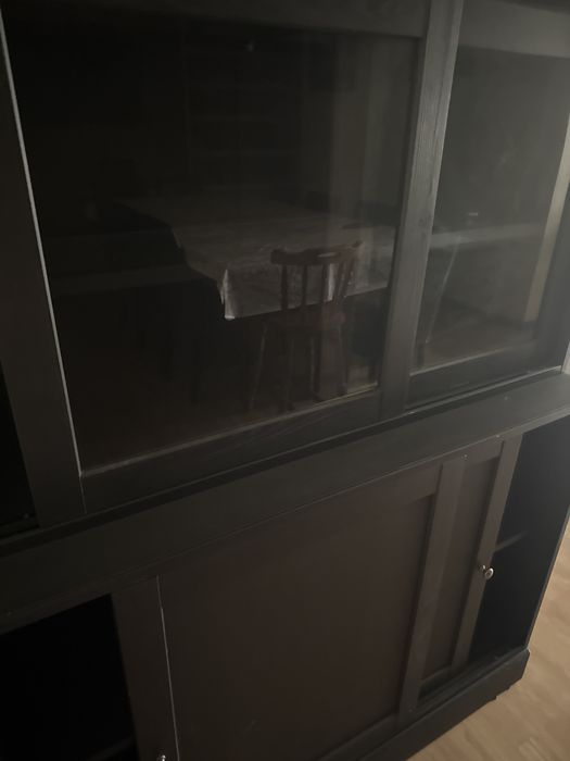 Movel vitrine ikea castanho escuro