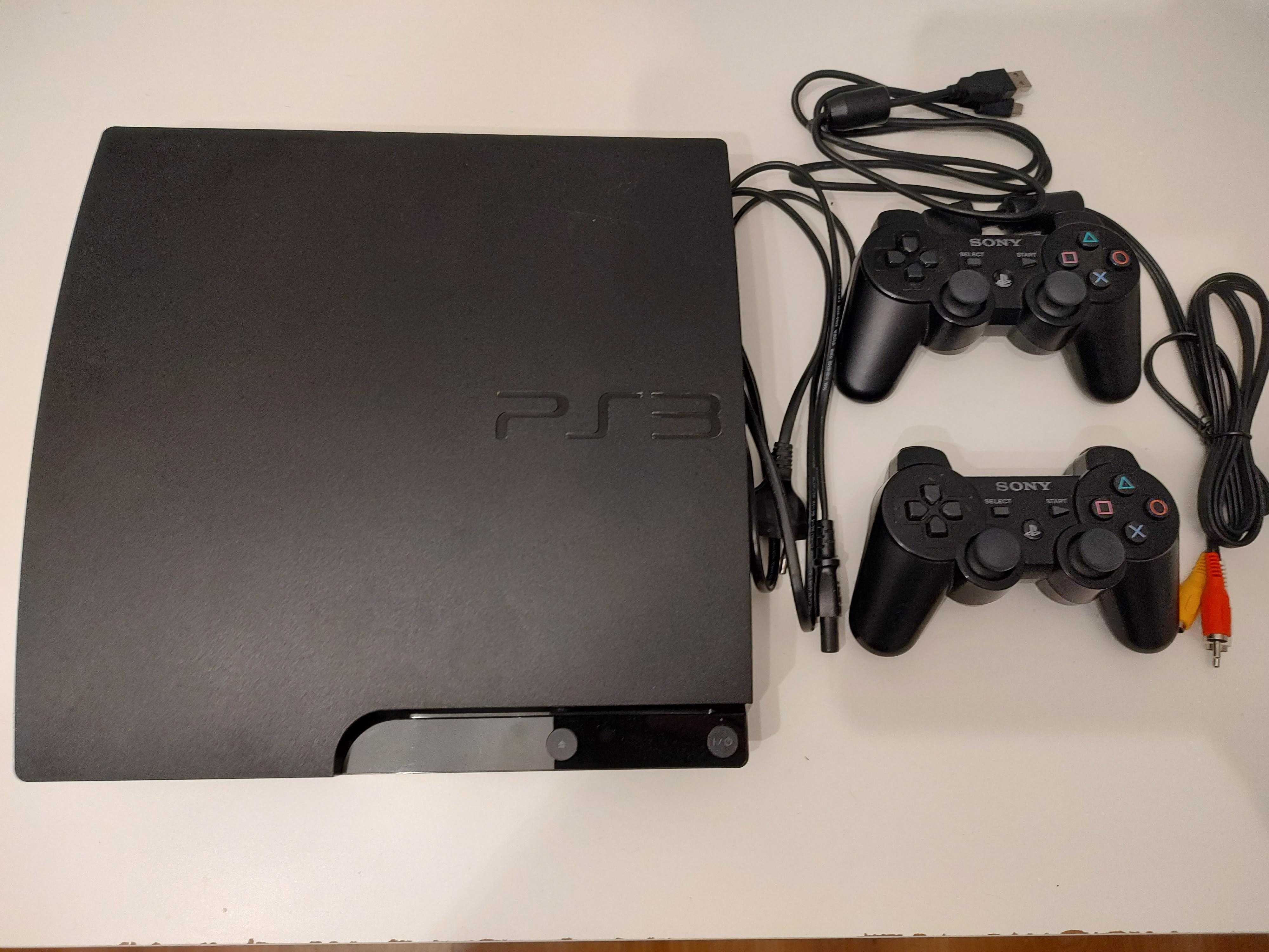 Playstation 3 Slim + 2 pady+ zestaw świetnych gier