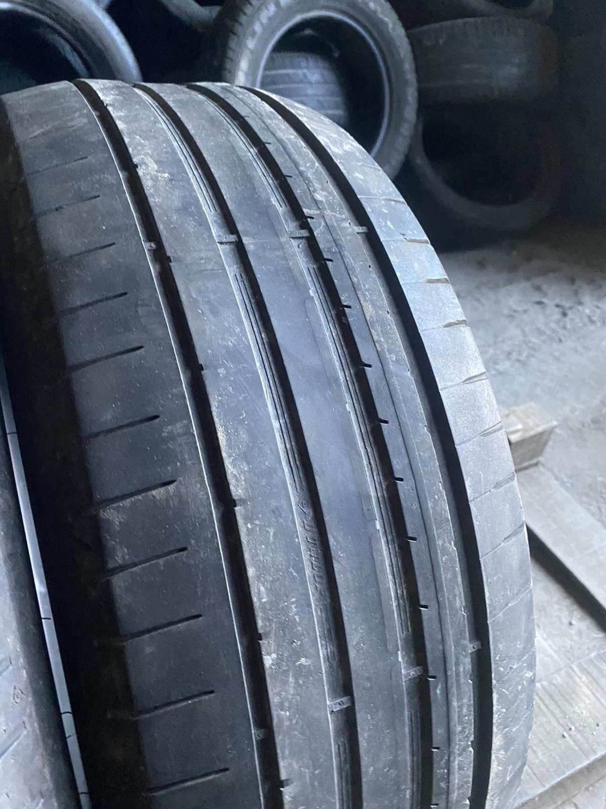 215.55.17 Dunlop 2шт лето БУ склад шины резина из Европы 55 R17