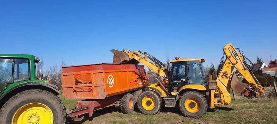 Usługi Koparko Ładowarka Koparka Roboty Ziemne Wykopy Transport 20 TON