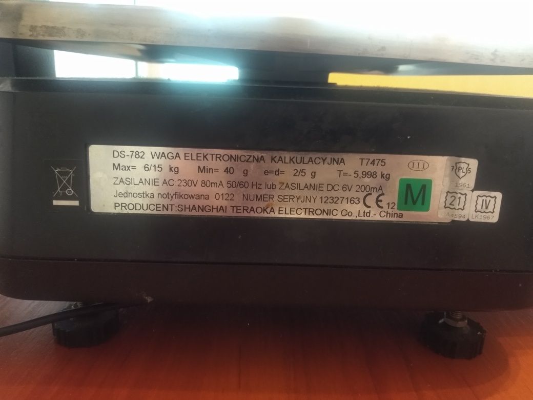 Waga kalkulacyjna Digi DS-782PR RS BK