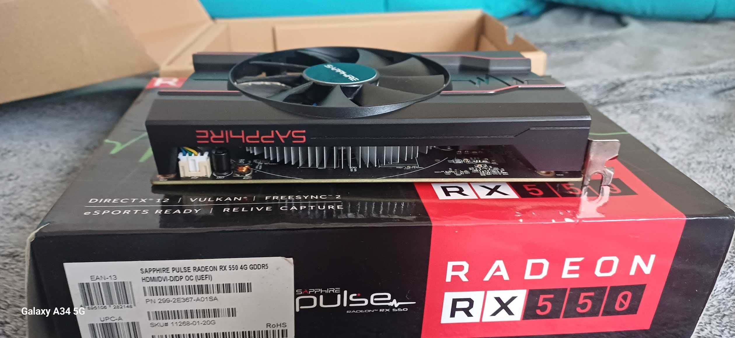 AMD  Radeon RX550 Sapphire Pulse
